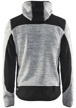 Jakke strikket grå s 493021179 493021179099s grå melange/svart