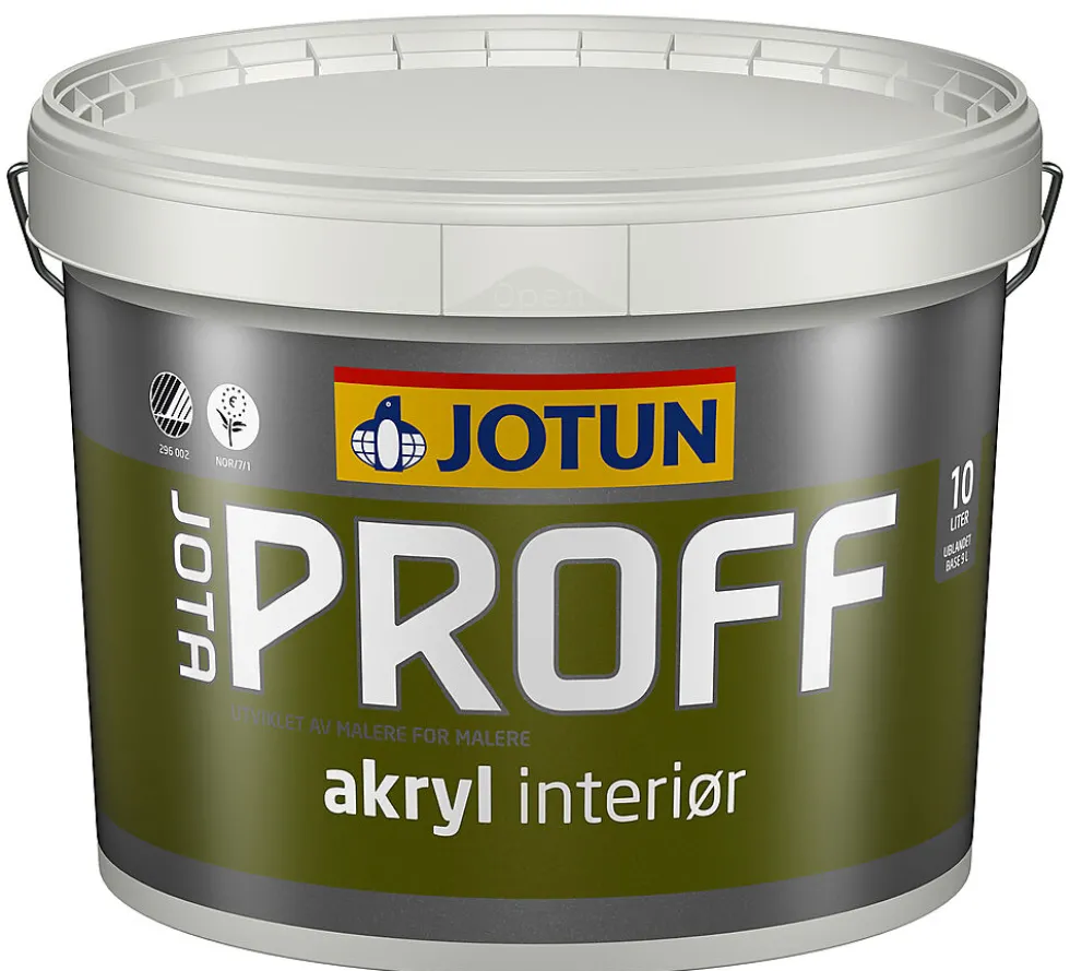 Jotun jotaproff akryl 07 hvit 9 liter