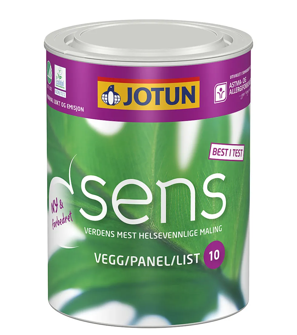 Jotun sens vegg/panel/list 07 hvit 0,68 liter