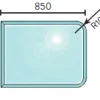 Jøtul gulvplate glass fasett 650x850 mm