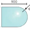 Jøtul gulvplate glass 700x900 mm