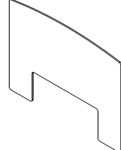 Jøtul gulvplate glass 651x480 mm
