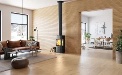 Jøtul vedovn F 233 sort lakk med sideglass