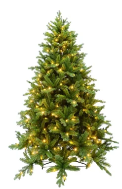 Juletre kunstig Gyda med LED-lys 180 cm