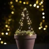 Juletre metall 35cm 70 LED