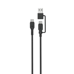 Kabel USB-C til C og A-adapter 240W 1,5 meter