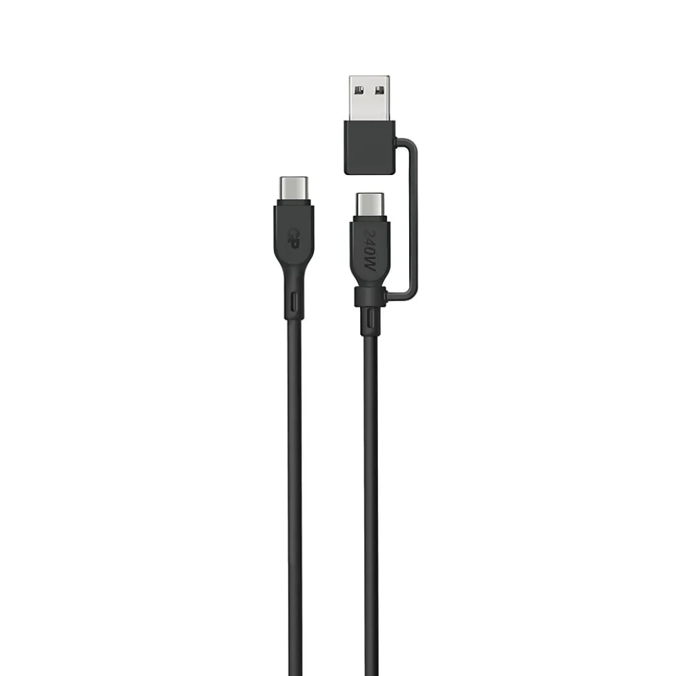 Kabel USB-C til C og A-adapter 240W 1,5 meter