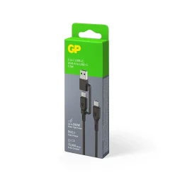 Kabel USB-C til C og A-adapter 240W 1,5 meter