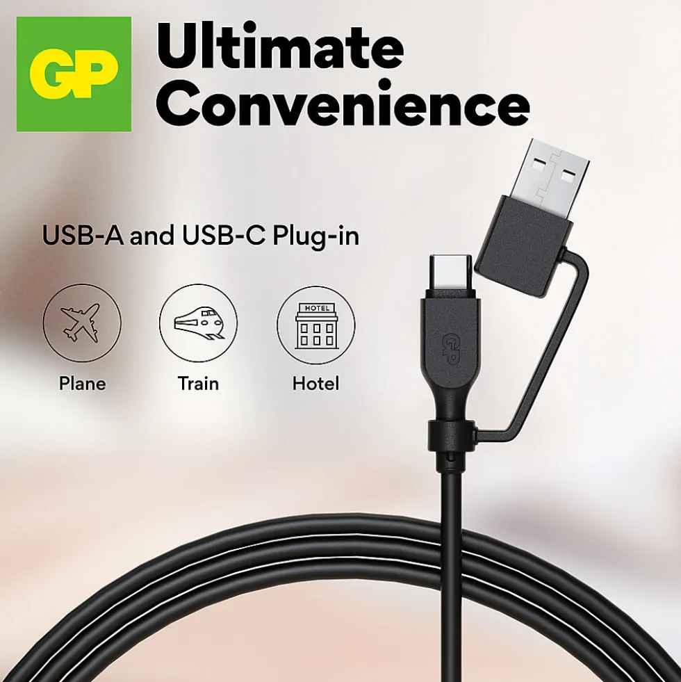 Kabel USB-C til C og A-adapter 240W 1,5 meter