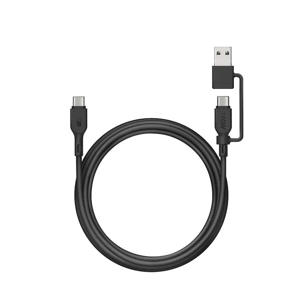 Kabel USB-C til C og A-adapter 240W 1,5 meter