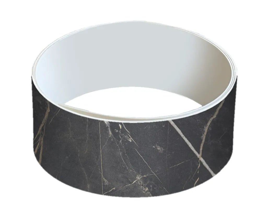 Kantlist abs marble black 650mm