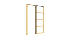 Karm skyvedør ubehandlet dørblad 82,6x204 cm totalmål 170x213 cm