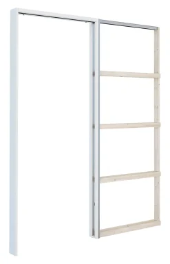 Karm skyvedør ubehandlet dørblad 82,6x204 cm totalmål 170x213 cm