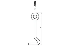 Kastekrok kraftig 122 mm elforsinket