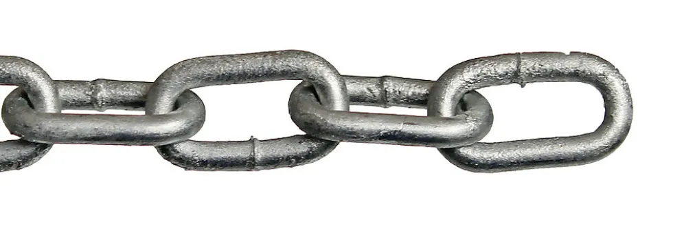 Kjetting kortlenket 4 mm 2 meter varmforzinket