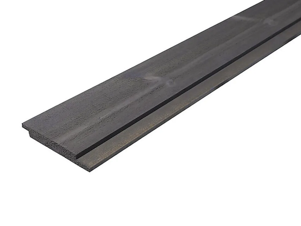 Kledning dobbelfals rettkant 19x148 mm grå