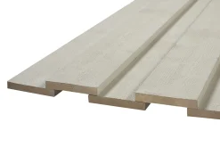 Kledning rektangulær gran 22x173 mm grunnet hvit