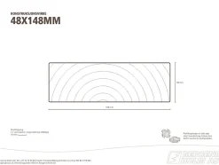 Konstruksjonsvirke C24 furu impregnert 48x148 mm