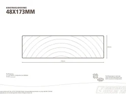 Konstruksjonsvirke C24 ubehandlet gran 48x173 mm