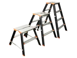 Krakk montør smal 40cm 3 trinn p92- 4 khiment sort eloksert