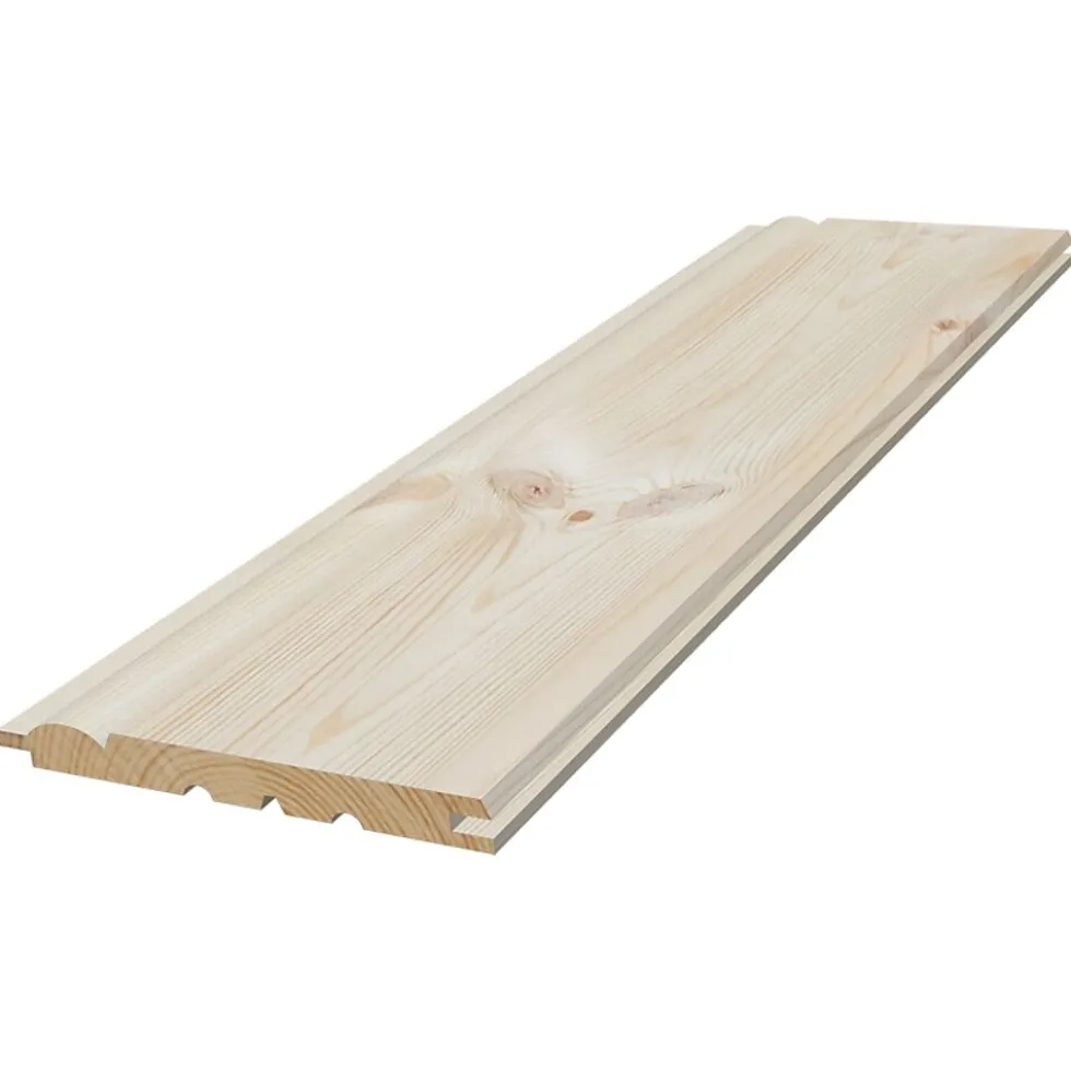 Krogskogpanel natur 13x145 mm ubehandlet furu