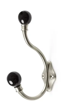 Krok antique b-nikkel/sort sb kule av porselen