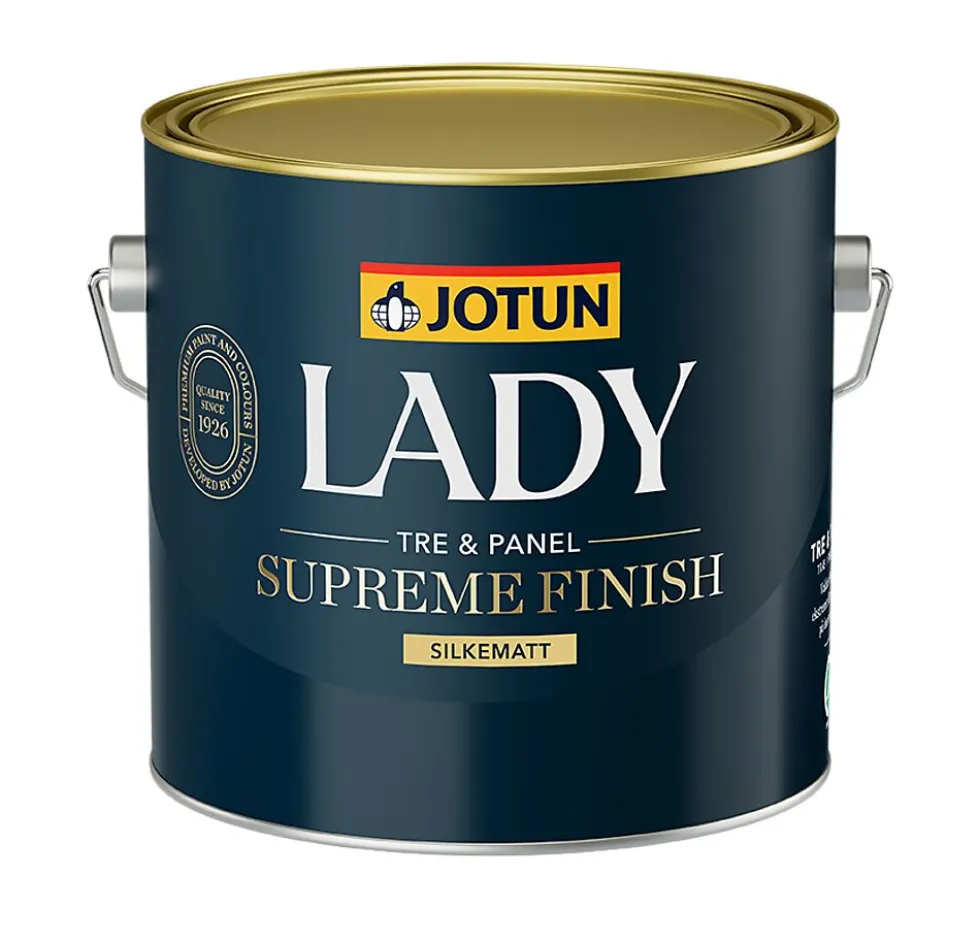 Lady Supreme Finish silkematt hvit base 2,7 liter