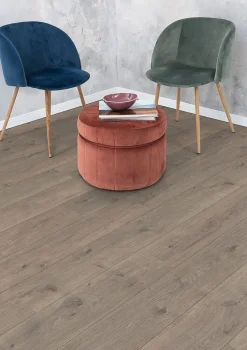 Laminatgulv 1-stav eik grå 7mm