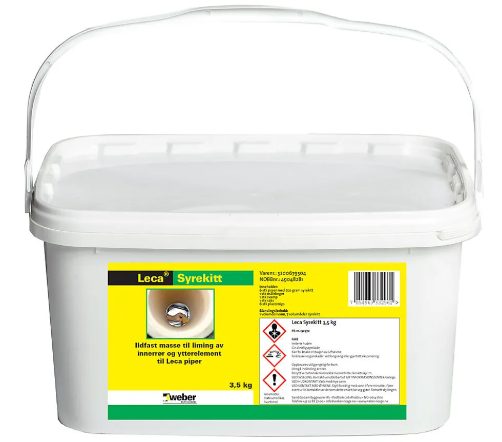 Leca syrekitt spann 3,5kg