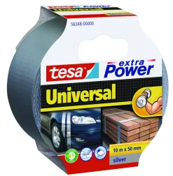 Lerretstape Extra Power grå 10 m x 50 mm