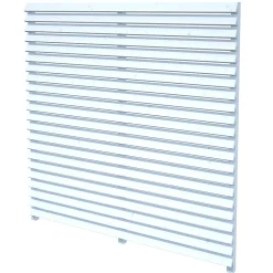 Levegg Laureen 180x180 hvitmalt. Liggende sjalusivegg
