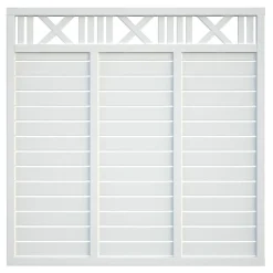 Levegg Marit1 180x180 cm hvitmalt 33x57 mm 12 mm panel
