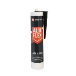 Lim og fugemasse alu-flex 290 ml svart
