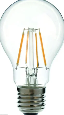 Lyspære led filament e27 60mm 4w