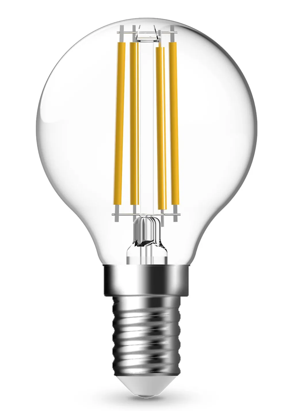 Lyspære led filament mini globepære flameswitch E14 4 Watt
