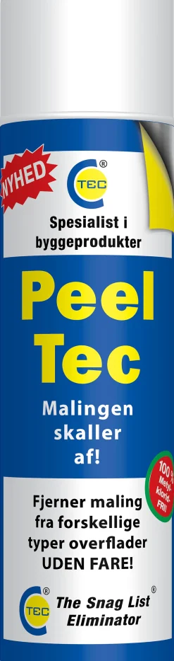 Maling- og lakkfjerner avskallende