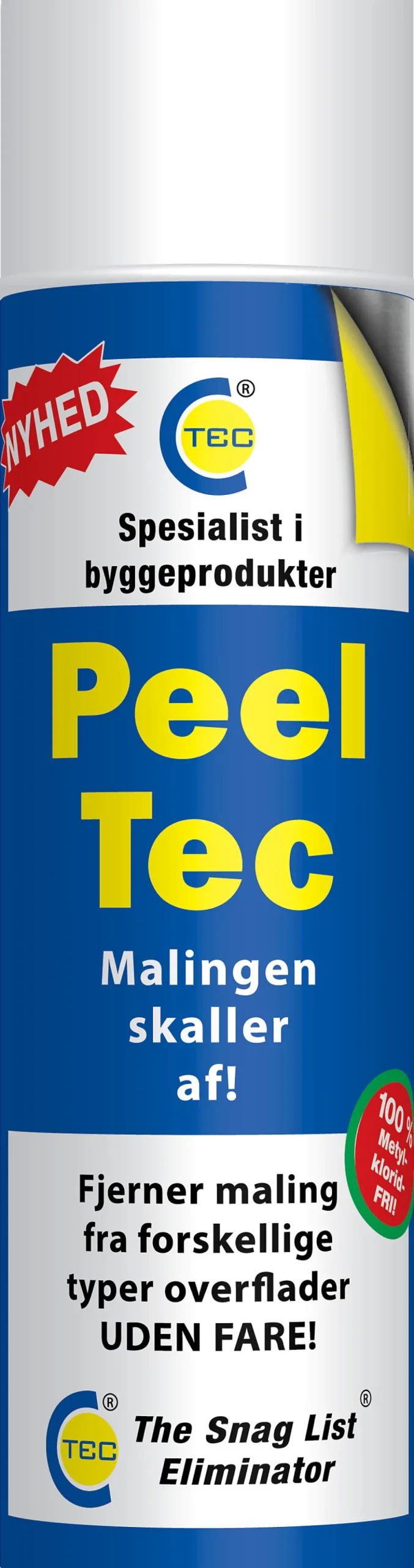 Maling- og lakkfjerner avskallende