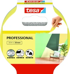 Maskeringstape gul professional 25mmx25 meter