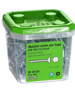 Maskinskrue ph hg m4x30 fzb-200 panhode helgjenget blankforsinket
