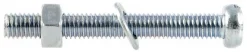 MASKINSKRUE SYLH A4-70 M6X50 A2 SPOR HELGJ DIN84 MUTTER/SKIVE