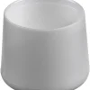 Møbelknott plast rund 22mm hvi