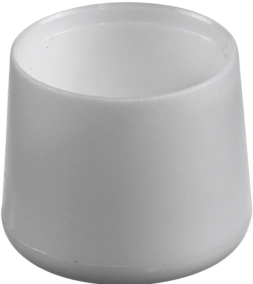 Møbelknott plast rund 22mm hvi