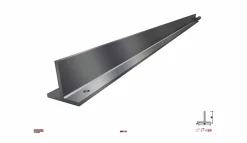 Mellomstolpe T50 L:2000 Mm For Gjerdehøyde 1000 Mm
