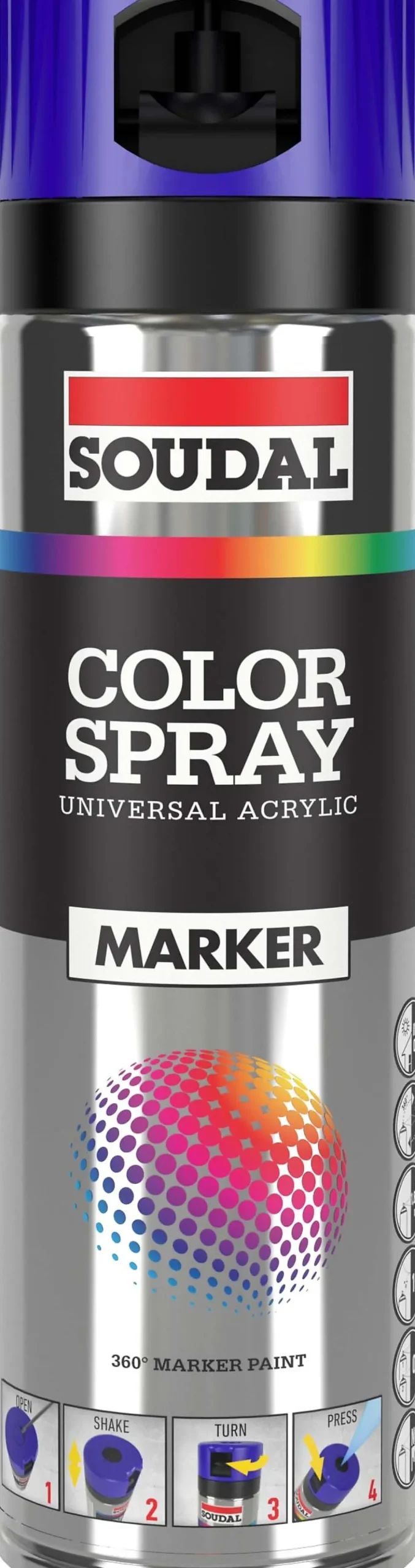 Merkespray Fluoriserende Blå 500ml