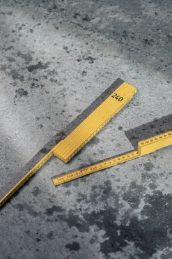 Meterstokk glassfiber gul