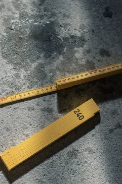 Meterstokk glassfiber gul