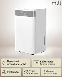 Mill luftavfukter MDH20 20L