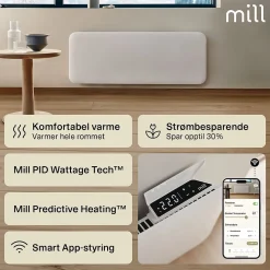 Mill panelovn WiFi Gen 4 2000W hvit