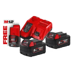 Milwaukee batterisett M18 REDLITHIUM-ION NRG-502