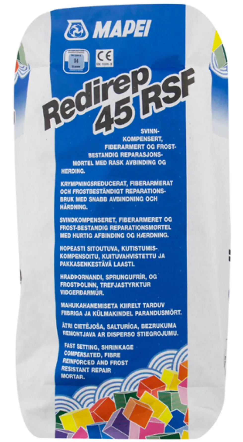 Mørtel reparasjon redirep 45 rsf 25 kg